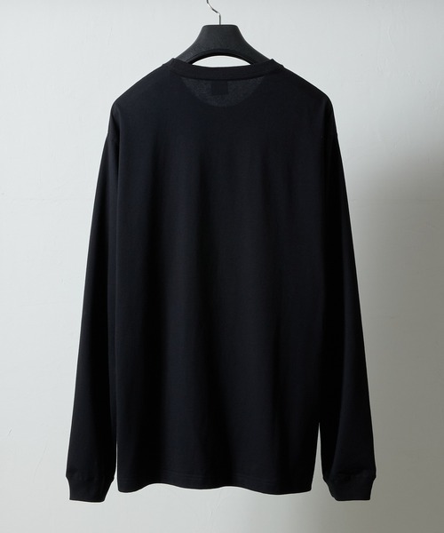 NUMBER (N)INE(ナンバーナイン)の「BASIC HEM PRINTED L/S T-SHIRT / ベーシック ワンポイント ロゴプリント ロンT(Tシャツ/カットソー・メンズ・ホワイト/ブラック/チャコール・M/L/XL)」の13枚目の写真