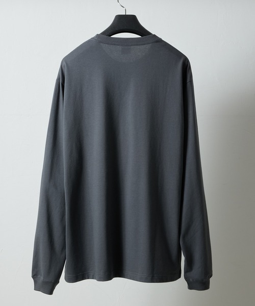 NUMBER (N)INE(ナンバーナイン)の「BASIC HEM PRINTED L/S T-SHIRT / ベーシック ワンポイント ロゴプリント ロンT(Tシャツ/カットソー・メンズ・ホワイト/ブラック/チャコール・M/L/XL)」の18枚目の写真