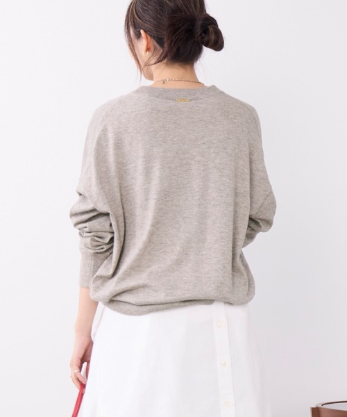 MICA&DEAL(マイカ&ディール)の「コットンヤクニットプルオーバー(ニット/セーター・レディース・ダークネイビー/ベージュ/グレー・FREE)」の17枚目の写真