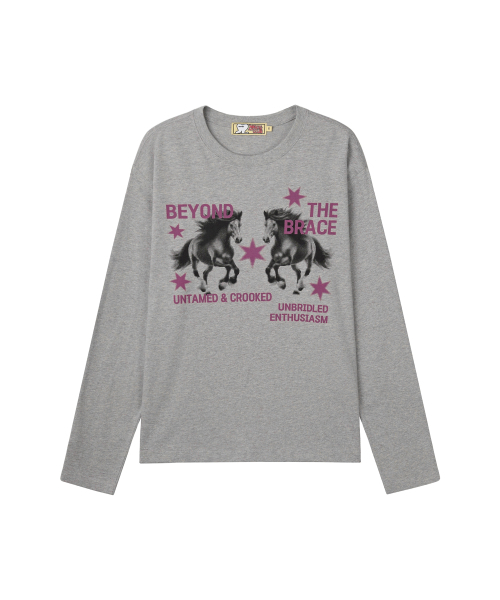 LOSERS CLUB（ルーザーズクラブ）の「LSC ホース グラフィック ロングスリーブ グレー（Tシャツ/カットソー・レディース・その他・X-SMALL/SMALL/MEDIUM）」の2枚目の写真