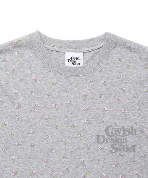 Cavish(カビシ)の「FLOWER SELLER ロゴ 長袖Tシャツ グレー(パープル)(CV2GSUT551A)(Tシャツ/カットソー・レディース・ライトパープル・FREE/LARGE/MEDIUM/SMALL)」の17枚目の写真