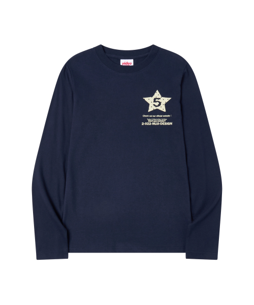 Video Jockey（ビデオジョッキー）の「STAR GOGOGO ロングスリーブTシャツ [ネイビー]（Tシャツ/カットソー・レディース・ネイビー・SMALL/MEDIUM）」の7枚目の写真