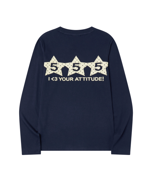 Video Jockey（ビデオジョッキー）の「STAR GOGOGO ロングスリーブTシャツ [ネイビー]（Tシャツ/カットソー・レディース・ネイビー・SMALL/MEDIUM）」の8枚目の写真