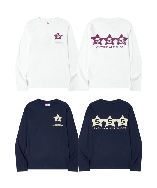 Video Jockey（ビデオジョッキー）の「STAR GOGOGO ロングスリーブTシャツ [ネイビー]（Tシャツ/カットソー・レディース・ネイビー・SMALL/MEDIUM）」の9枚目の写真