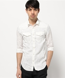 JACKROSE（ジャックローズ）の「リネンリーフ顔料プリントウエスタンシャツ（シャツ/ブラウス）」