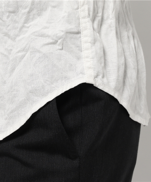 JACKROSE(ジャックローズ)の「リネンリーフ顔料プリントウエスタンシャツ(シャツ/ブラウス・メンズ・ホワイト/ピンク/ベージュ・L/M/XL)」の8枚目の写真