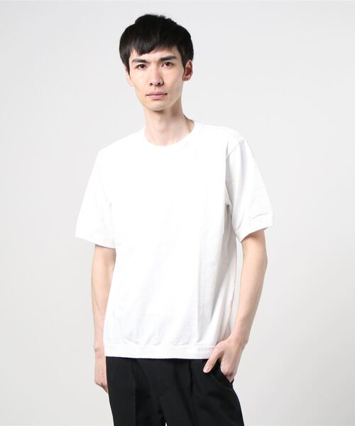 Jackman(ジャックマン)の「USA Cotton Rib T-Shirt(Tシャツ/カットソー・メンズ・カーキ/ネイビー/ホワイト/ブルー/ブラック/アイボリー/レッド/グリーン/ブラウン/ストーン/ダークグリーン/サックスブルー/ターメリック/ダークインディゴブルー/マルーン/チェリーレッド/マスタード/モスグリーン/ダークグレー/キャメル/キナリ/レッド系その他/シルバーグレー/ダークブルー/オレンジ/グレイッシュブルー/マルチ/ダークネイビー/ローズ/ダークパープル/スカイブルー/サンドグレー/ブルー系その他/ライトブルー/ベージュ/スモークグレー/グリーン系その他2・SMALL/MEDIUM/LARGE/X-LARGE)」の2枚目の写真
