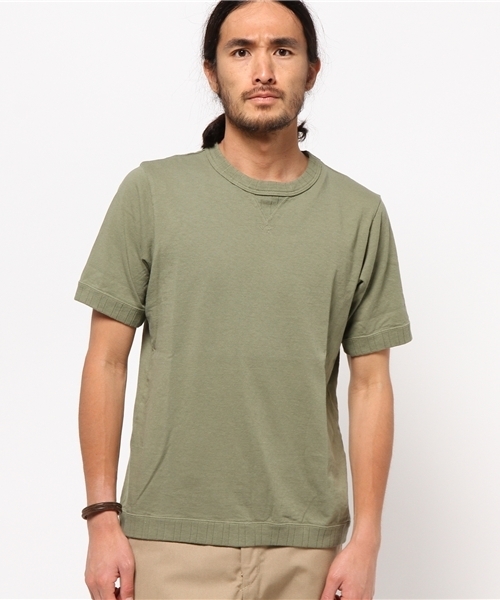 Jackman(ジャックマン)の「USA Cotton Rib T-Shirt(Tシャツ/カットソー・メンズ・カーキ/ネイビー/ホワイト/ブルー/ブラック/アイボリー/レッド/グリーン/ブラウン/ストーン/ダークグリーン/サックスブルー/ターメリック/ダークインディゴブルー/マルーン/チェリーレッド/マスタード/モスグリーン/ダークグレー/キャメル/キナリ/レッド系その他/シルバーグレー/ダークブルー/オレンジ/グレイッシュブルー/マルチ/ダークネイビー/ローズ/ダークパープル/スカイブルー/サンドグレー/ブルー系その他/ライトブルー/ベージュ/スモークグレー/グリーン系その他2・SMALL/MEDIUM/LARGE/X-LARGE)」の13枚目の写真