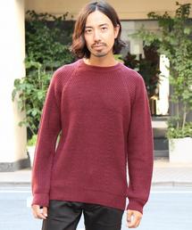 coen | 切り替え畦クルーネックニット(ニット/セーター)