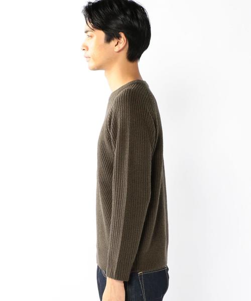 coen（コーエン）の「切り替え畦クルーネックニット（ニット/セーター・メンズ・オフホワイト/ブラック/ダークブラウン/ワインレッド・X-LARGE/LARGE/SMALL/MEDIUM）」の22枚目の写真