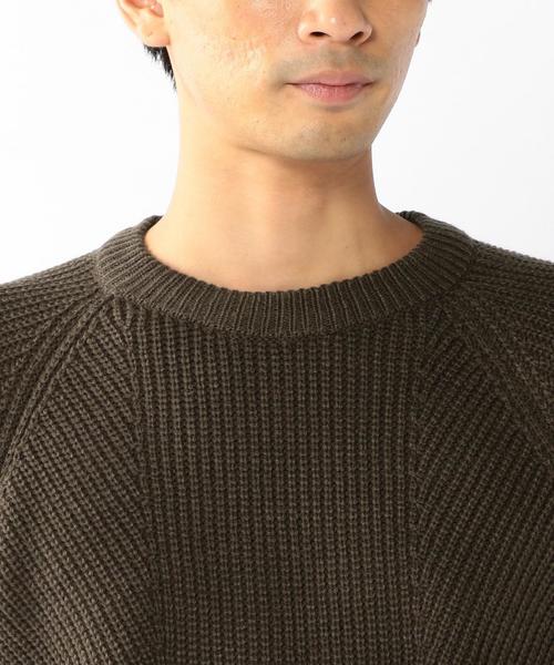 coen（コーエン）の「切り替え畦クルーネックニット（ニット/セーター・メンズ・オフホワイト/ブラック/ダークブラウン/ワインレッド・X-LARGE/LARGE/SMALL/MEDIUM）」の15枚目の写真