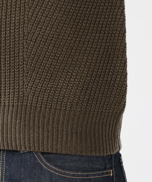 coen（コーエン）の「切り替え畦クルーネックニット（ニット/セーター・メンズ・オフホワイト/ブラック/ダークブラウン/ワインレッド・X-LARGE/LARGE/SMALL/MEDIUM）」の17枚目の写真