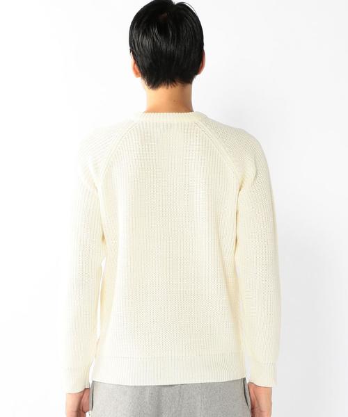 coen（コーエン）の「切り替え畦クルーネックニット（ニット/セーター・メンズ・オフホワイト/ブラック/ダークブラウン/ワインレッド・X-LARGE/LARGE/SMALL/MEDIUM）」の19枚目の写真