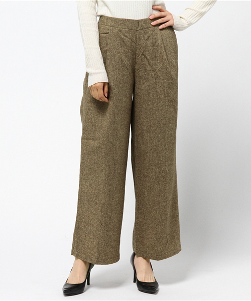 SpRay（スプレイ）の「ツイードワイドパンツ（その他パンツ・レディース・ブラウン/グレー/チャコールグレー・FREE）」の3枚目の写真
