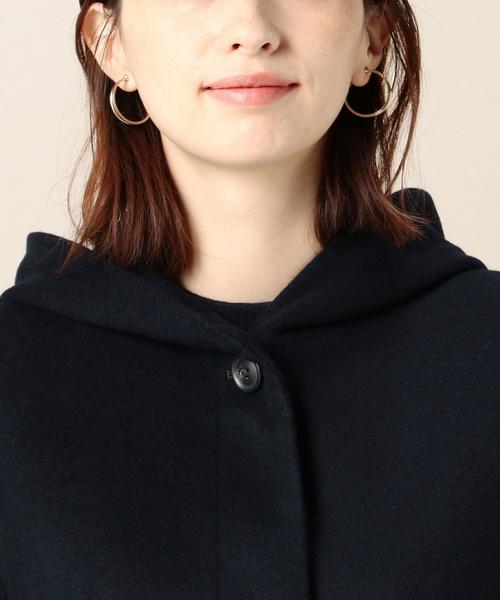 BEAUTY&YOUTH UNITED ARROWS（ビューティーアンドユースユナイテッドアローズ）の「BY フードショートコート◆（その他アウター・レディース・ベージュ/ネイビー・MEDIUM/SMALL）」の10枚目の写真