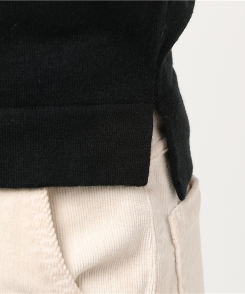 archives（アルシーヴ）の「カシミアタッチ 刺繍プルオーバー（ニット/セーター・レディース・ブラック/オフホワイト/ラベンダー・MEDIUM）」の9枚目の写真