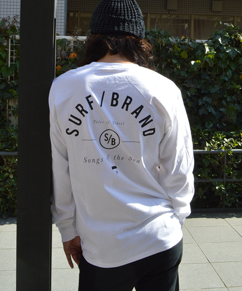 SURF/BRAND（サーフブランド）の「SURF/BRAND サーフブランド × champion/チャンピオン BACKプリント 長袖 Tシャツ（Tシャツ/カットソー・メンズ・ブラック/ホワイト・L/M/S）」の17枚目の写真
