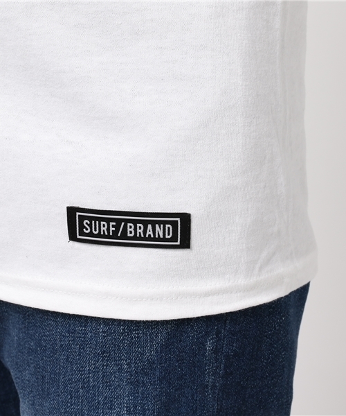 SURF/BRAND（サーフブランド）の「SURF/BRAND サーフブランド × champion/チャンピオン BACKプリント 長袖 Tシャツ（Tシャツ/カットソー・メンズ・ブラック/ホワイト・L/M/S）」の8枚目の写真
