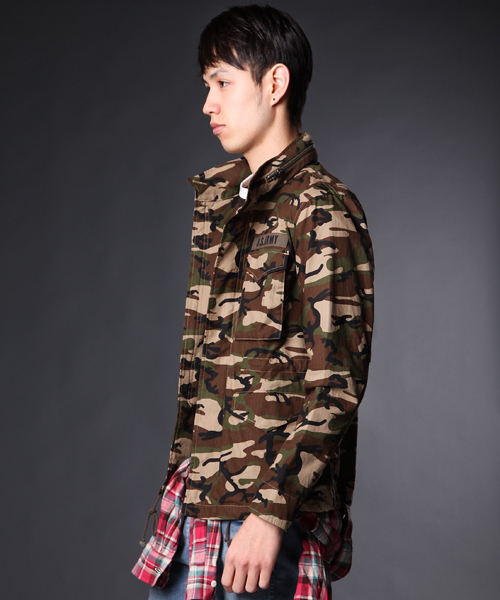 MONKEY TIME（モンキータイム）の「MT リップ/カモ M65 ∴（ミリタリージャケット・メンズ・その他1・SMALL/MEDIUM/LARGE）」の2枚目の写真