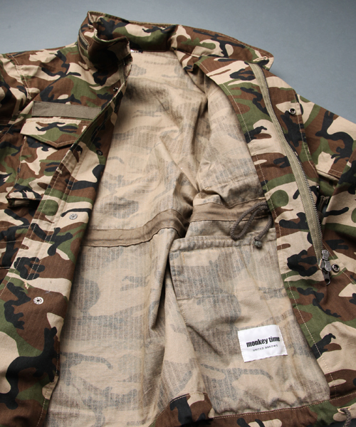 MONKEY TIME（モンキータイム）の「MT リップ/カモ M65 ∴（ミリタリージャケット・メンズ・その他1・SMALL/MEDIUM/LARGE）」の8枚目の写真