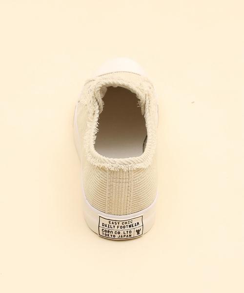 coen(コーエン)の「コーデュロイスリッポン(スニーカー)(スリッポン・レディース・オフホワイト/グレー/ライトピンク・SMALL/LARGE/X-LARGE/MEDIUM)」の18枚目の写真