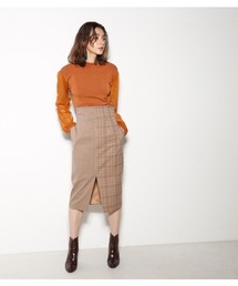 SLY | GUNCLUB CHECK FRONT SLIT SK(スカート)