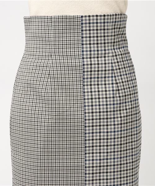 SLY(スライ)の「GUNCLUB CHECK FRONT SLIT SK(スカート・レディース・キャメル/グレー/ブラウン・2/1)」の6枚目の写真