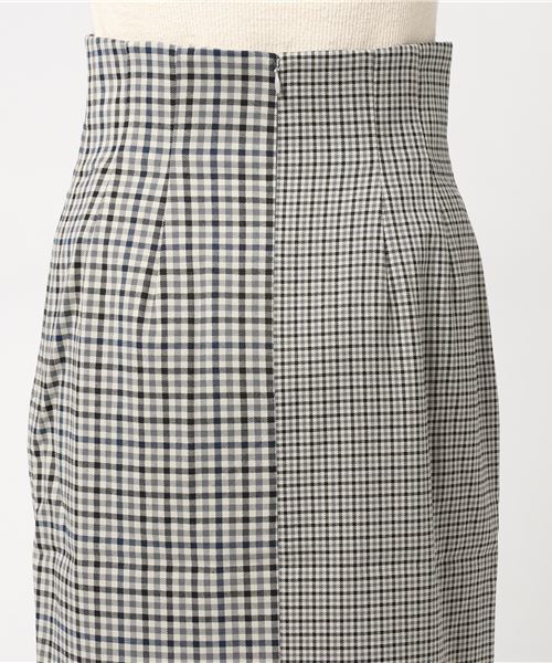 SLY(スライ)の「GUNCLUB CHECK FRONT SLIT SK(スカート・レディース・キャメル/グレー/ブラウン・2/1)」の10枚目の写真