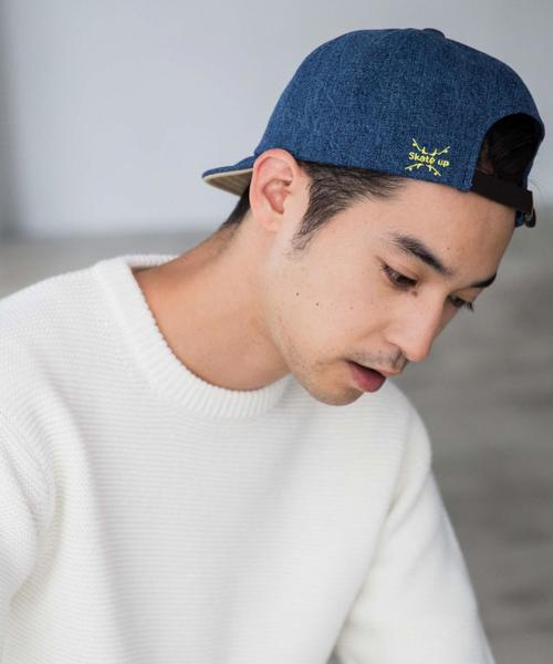 green label relaxing（グリーンレーベルリラクシング）の「SC GLR SKATE UP デニム キャップ ◆（キャップ・メンズ・ライトブルー/ブラック/ロイヤルブルー・FREE）」の3枚目の写真