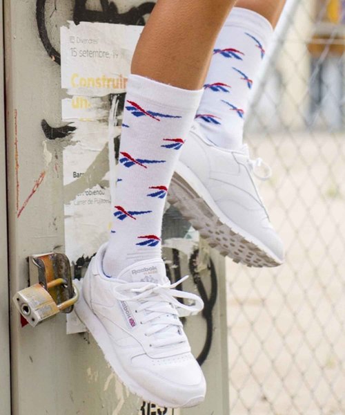 Reebok（リーボック）の「クルーソックス [CL CREW SOCK]（ソックス/靴下・メンズ・ブラック/ホワイト・22.0～24.0cm/24.0～26.0cm/26-28cm）」の2枚目の写真