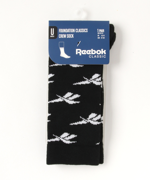 Reebok（リーボック）の「クルーソックス [CL CREW SOCK]（ソックス/靴下・メンズ・ブラック/ホワイト・22.0～24.0cm/24.0～26.0cm/26-28cm）」の6枚目の写真