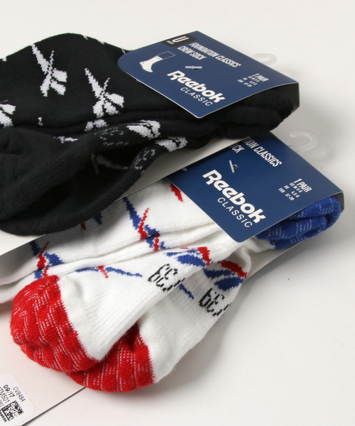 Reebok（リーボック）の「クルーソックス [CL CREW SOCK]（ソックス/靴下・メンズ・ブラック/ホワイト・22.0～24.0cm/24.0～26.0cm/26-28cm）」の3枚目の写真