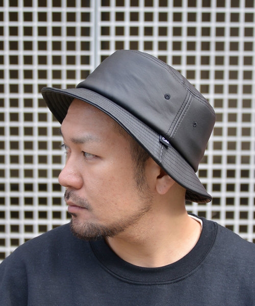 ANCHOR（アンカー）の「CELEB　PUレザーバケットHAT（ハット・メンズ・ホワイト/ブラック・FREE）」の8枚目の写真
