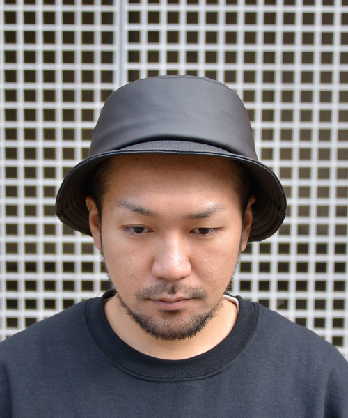 ANCHOR（アンカー）の「CELEB　PUレザーバケットHAT（ハット・メンズ・ホワイト/ブラック・FREE）」の9枚目の写真