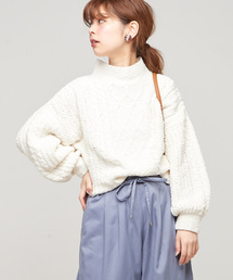 natural couture | マシュマロケーブルニット(ニット/セーター)
