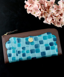 Clelia-u-（クレリアユー）の「ステンドグラス風エナメルレザーL字ファスナー長財布（財布）」