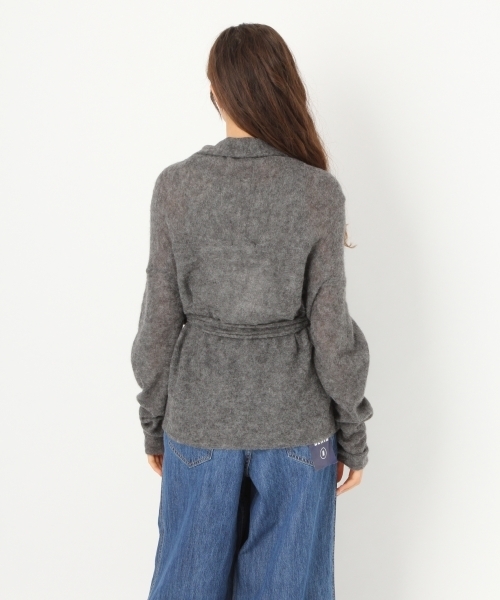 セール】オリジナルアルパカ混カシュクールカーディガン【niko and