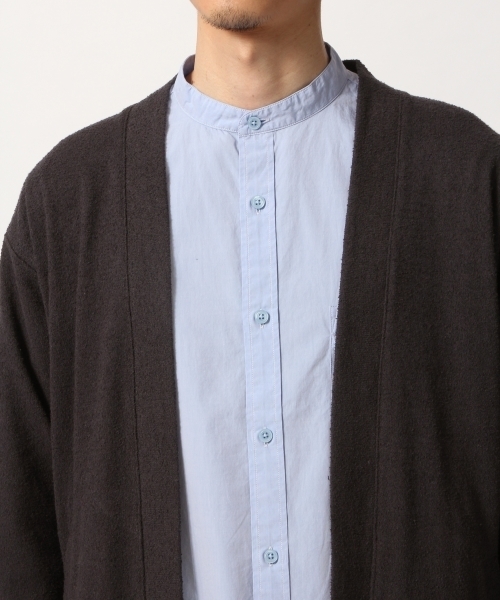 GLOBAL WORK（グローバルワーク）の「カットブークレカーデ/781258（カーディガン/ボレロ・メンズ・ライトベージュ/ネイビー/クリアレッド/ライトグレー・X-LARGE/MEDIUM/LARGE/SMALL）」の11枚目の写真