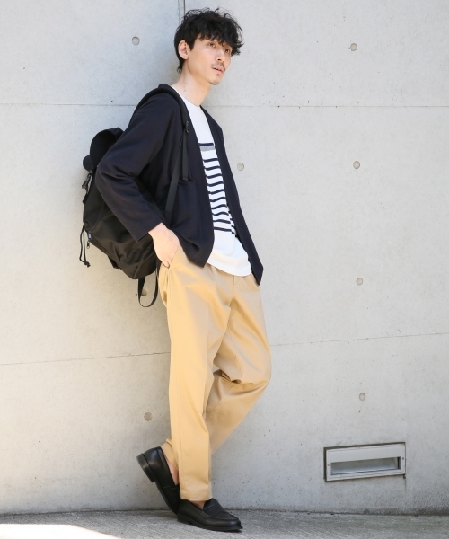 GLOBAL WORK（グローバルワーク）の「カットブークレカーデ/781258（カーディガン/ボレロ・メンズ・ライトベージュ/ネイビー/クリアレッド/ライトグレー・X-LARGE/MEDIUM/LARGE/SMALL）」の17枚目の写真