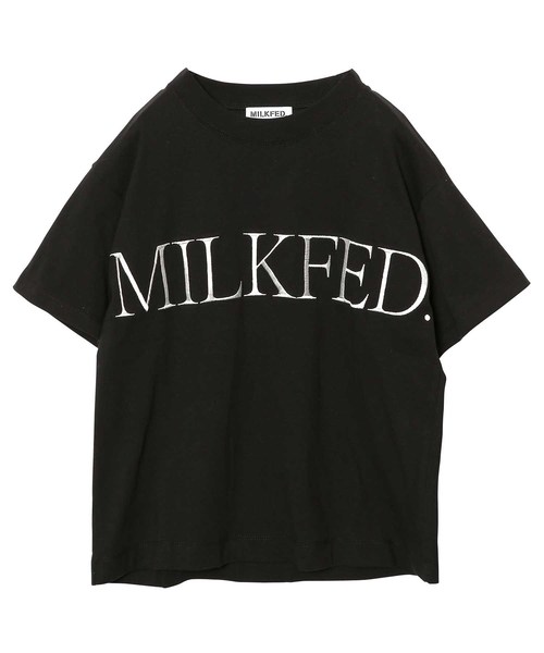 MILKFED.（ミルクフェド）の「EMBROIDERY LOGO TEE（Tシャツ/カットソー・レディース・ホワイト/ブラック/ベージュ・ONE SIZE）」の12枚目の写真