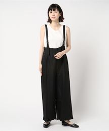 KOBE LETTUCE | サスペンダーワイドパンツ/レディース/ボトム/ロング丈[M2190]神戸レタス(その他パンツ)