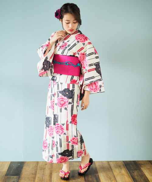 shopnikoniko（ショップニコニコ）の「雑誌掲載　セブンティーン掲載　一人でも着れる浴衣3点セット浴衣作り帯下駄（浴衣・レディース・その他/その他1/その他2/その他3/その他4/その他5/H/A/B/C/E/F/G・フリー）」の7枚目の写真