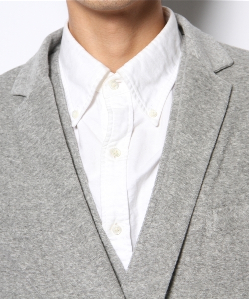 UNITED ARROWS（ユナイテッドアローズ）の「UA パイルジャージージャケット(13ss pp)（mg1306uB) ◆（テーラードジャケット・メンズ・グレー/ネイビー・X-SMALL/SMALL/MEDIUM/LARGE/X-LARGE）」の7枚目の写真