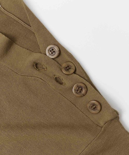 SENSE OF PLACE by URBAN RESEARCH（センスオブプレイスバイアーバンリサーチ）の「ボタンディティールセーター(半袖)（ニット/セーター・レディース・チャコールグレー/オフホワイト/モカ・FREE）」の13枚目の写真