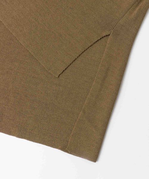 SENSE OF PLACE by URBAN RESEARCH（センスオブプレイスバイアーバンリサーチ）の「ボタンディティールセーター(半袖)（ニット/セーター・レディース・チャコールグレー/オフホワイト/モカ・FREE）」の15枚目の写真