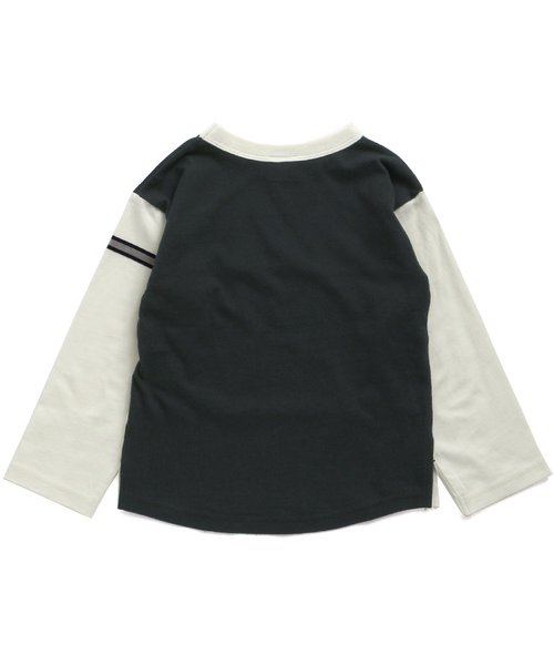 BREEZE（ブリーズ）の「ネット限定 切替ロゴTシャツ（Tシャツ/カットソー・キッズ・ブラック/ネイビー・80/90/95/100/110/120/130/140）」の6枚目の写真