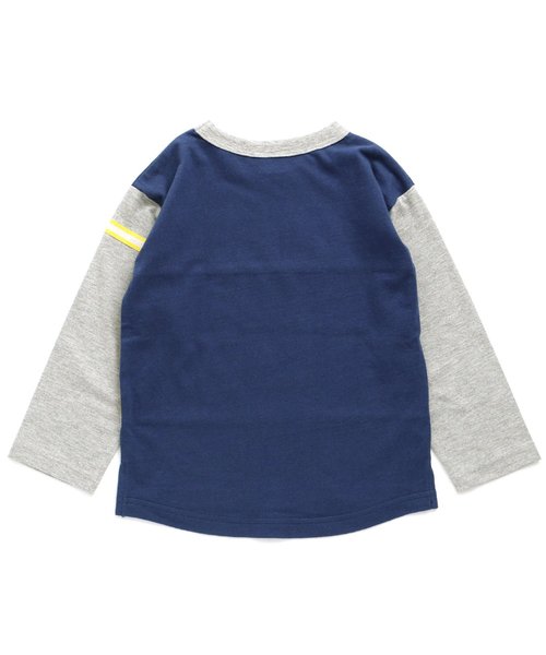 BREEZE（ブリーズ）の「ネット限定 切替ロゴTシャツ（Tシャツ/カットソー・キッズ・ブラック/ネイビー・80/90/95/100/110/120/130/140）」の7枚目の写真