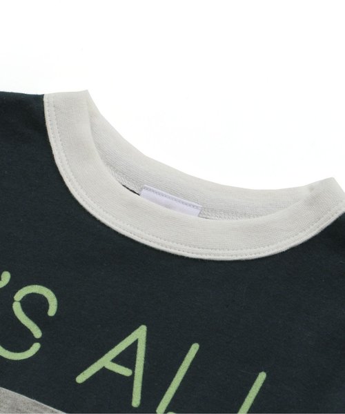 BREEZE（ブリーズ）の「ネット限定 切替ロゴTシャツ（Tシャツ/カットソー・キッズ・ブラック/ネイビー・80/90/95/100/110/120/130/140）」の8枚目の写真