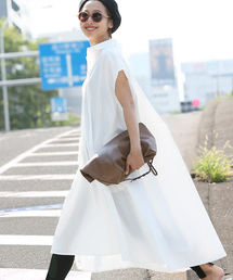 coca（coca） | フレンチスリーブスキッパーシャツワンピース(シャツワンピース)