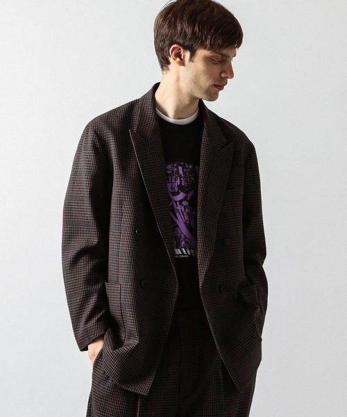 BEAUTY&YOUTH UNITED ARROWS（ビューティーアンドユースユナイテッドアローズ）の「【WEB限定】 by チェック ダブル 4B ジャコット（テーラードジャケット・メンズ・ダークブラウン/ベージュ・LARGE/MEDIUM/SMALL）」の6枚目の写真